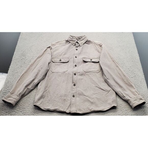 Woolrich Other - Woolrich Shirt Men Medium Gray Original Outdoor Chest Pockets Collar Button Down